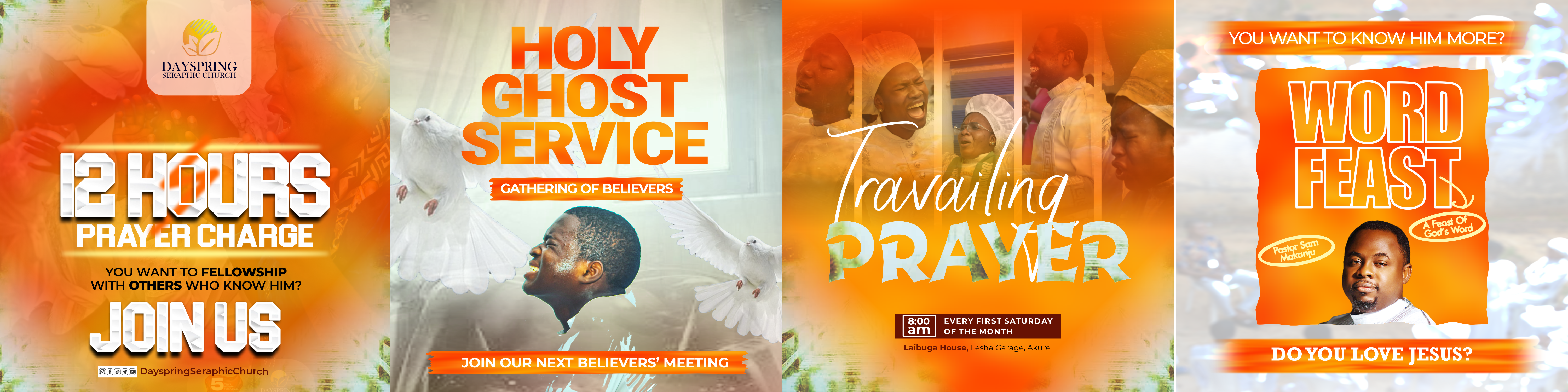 Dayspring Seraphic Church Events Banner